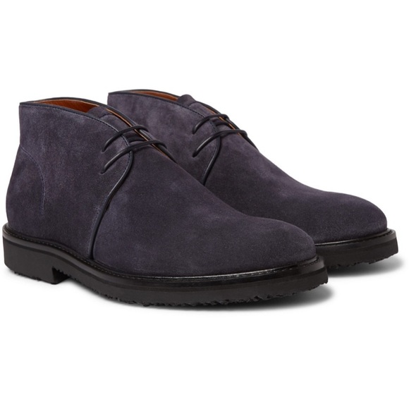 Ermenegildo Zegna Navy Suede Chukka Boot - Picture 16 of 16